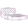 vidaXL Cadre de lit sans matelas bleu 140x200 cm tissu