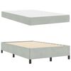 vidaXL Cadre de lit avec matelas Gris clair 120 x 200 cm tissu