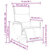 vidaXL Fauteuil inclinable avec repose-pieds cappuccino similicuir
