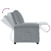 vidaXL Fauteuil inclinable Gris clair Tissu