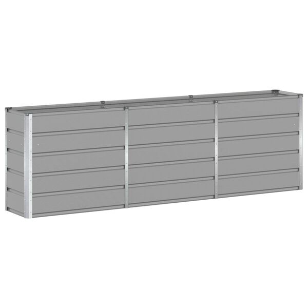 vidaXL Jardini&egrave;re Gris clair 160 x 40 x 75 cm Acier
