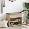 vidaXL Banc à chaussures chêne sonoma 62x32x50 cm bois d'ingénierie