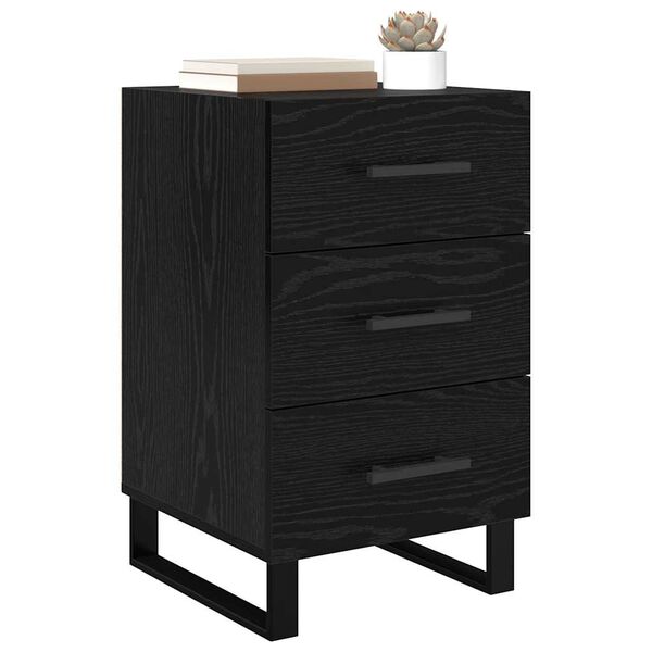 vidaXL Cabinet de chevet Chêne noir 40 x 40 x 66 cm Bois d'ingénierie