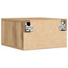 vidaXL Cabinet de chevet 2 pcs Ch&ecirc;ne artisanal 35 x 35 x 20 cm