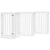 vidaXL Barri&egrave;re pour chien porte pliable 12 panneaux bois de peuplier