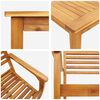 vidaXL Ensemble de salle &agrave; manger pour jardin 7 pcs Marron