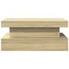 vidaXL Table basse avec lumi&egrave;res LED ch&ecirc;ne sonoma 90x50x40 cm