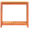 vidaXL Table de rempotage avec &eacute;tag&egrave;re cire marron bois massif de pin