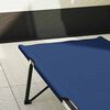 vidaXL Lit de camping pliant 2 pcs Bleu 206 x 76 x 74 cm
