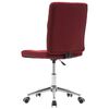 vidaXL Chaises &agrave; manger lot de 2 bordeaux tissu