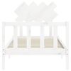 vidaXL Cadre de lit sans matelas blanc 90x200 cm bois de pin massif