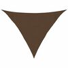 vidaXL Voile d'ombrage 160 g/m&sup2; Marron 3x3x4,2 m PEHD