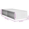 vidaXL Cadre de lit sans matelas marron fonc&eacute; 90x200 cm tissu