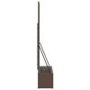vidaXL Cache-pot de jardin Marron 105 x 30 x 170 cm M&eacute;tal