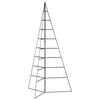 vidaXL Arbre de Noël en métal pour décoration noir 180 cm