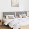 vidaXL T&ecirc;te de lit capitonn&eacute;e Marron 200 cm Pin massif