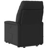 vidaXL Fauteuil inclinable de massage &eacute;lectrique Noir Tissu