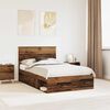 vidaXL Cadre de lit Bois ancien 120 x 200 cm Bois de pin massif