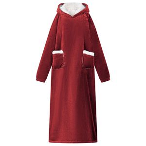 vidaXL Sweat &agrave; capuche couverture Rouge Bordeaux M Polaire et flanelle