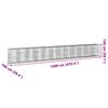 vidaXL Panier gabion avec couvercle 1200x100x150 cm fer galvanis&eacute;