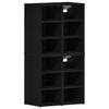 vidaXL Cabinet &agrave; chaussures 2 pcs Ch&ecirc;ne noir 52 x 30 x 50,5 cm