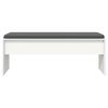 vidaXL Banc d'entr&eacute;e avec coussin Blanc 103 x 38 x 40 cm