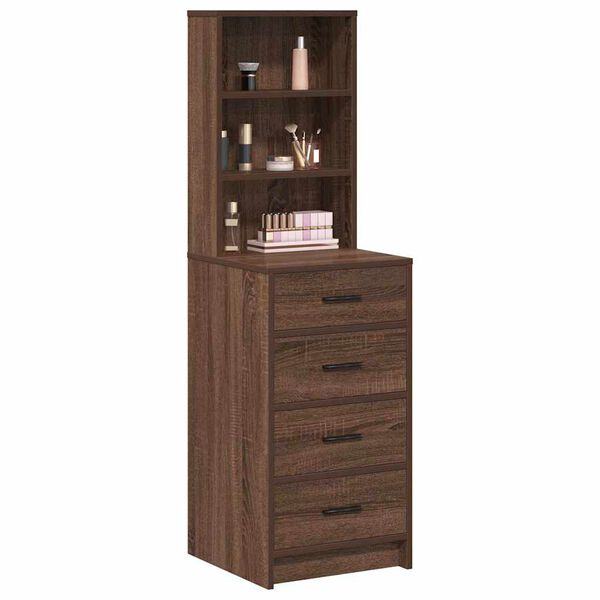 vidaXL Haut Armoire Ch&ecirc;ne marron 40 x 41 x 135 cm Bois d'ing&eacute;nierie