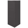 vidaXL Jardini&egrave;re noir triangulaire 40x34,5x75 cm acier