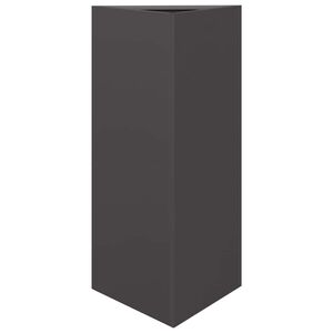 vidaXL Jardini&egrave;re noir triangulaire 40x34,5x75 cm acier