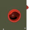 vidaXL Mangeoire pour poules 2 pcs Vert olive 32,5 x 20,5 x 43 cm
