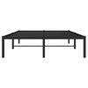 vidaXL Cadre de lit m&eacute;tal sans matelas noir 120x190 cm