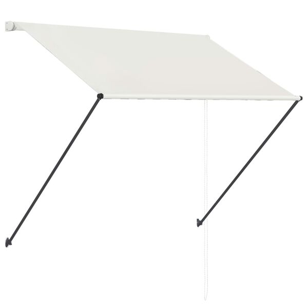 vidaXL Auvent r&eacute;tractable avec LED 200x150 cm Cr&egrave;me