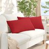 vidaXL Coussins de canap&eacute; 2 pcs Rouge 80 x 40 cm tissu
