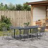 vidaXL Ensemble de salle &agrave; manger pour jardin 9 pcs Anthracite