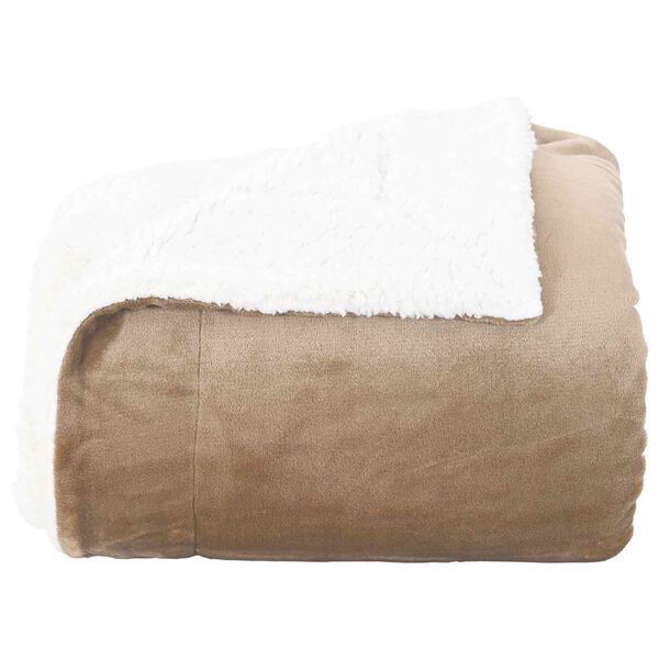 vidaXL Jet&eacute; Camel 220 x 240 cm Toison
