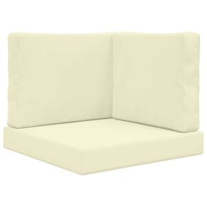 vidaXL Coussin de canap&eacute; d'ext&eacute;rieur Polyester Cr&egrave;me 60 x 60 cm