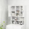 vidaXL Meuble pour machine &agrave; laver Blanc brillant 70,5x25,5x90 cm