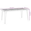 vidaXL Ensemble &agrave; manger de jardin 7 pcs bois d'acacia solide et m&eacute;tal