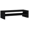 vidaXL Support de moniteur Noir (52-101)x22x14 cm Bois de pin solide