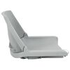 vidaXL Ensemble de si&egrave;ges de bateau pliables lot de 4 gris