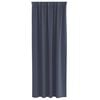 vidaXL Rideaux occultants avec anneaux 2 pcs Anthracite 225 x 140 cm