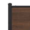 vidaXL T&ecirc;te de lit de remplacement ch&ecirc;ne marron 200 cm bois d'ing&eacute;nierie et acier