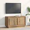 vidaXL Meuble TV ch&ecirc;ne artisanal 80 x 35 x 45 cm Bois d'ing&eacute;nierie