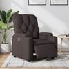 vidaXL Fauteuil inclinable &eacute;lectrique Marron fonc&eacute; Tissu