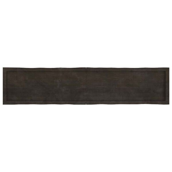 vidaXL Dessus de table bois massif trait&eacute; bordure assortie