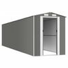 vidaXL Abri de jardin Gris clair 192x855x223 cm Acier galvanis&eacute;
