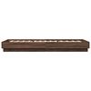 vidaXL Cadre de lit sans matelas ch&ecirc;ne marron 90x200cm bois ing&eacute;nierie