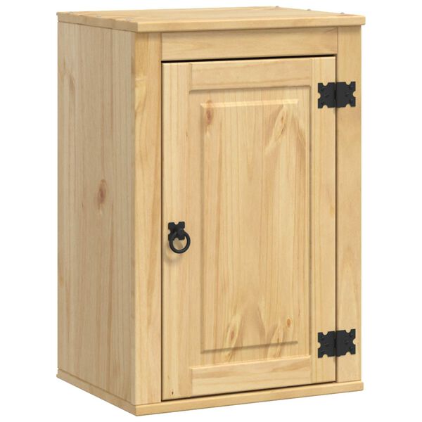 vidaXL Armoire avec &eacute;tag&egrave;re avec porte Miel 60 x 32 x 40 cm Pin massif