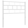 vidaXL T&ecirc;te de lit m&eacute;tal blanc 80 cm
