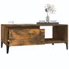 vidaXL Table basse Ch&ecirc;ne fum&eacute; 90x50x36,5 cm Bois d'ing&eacute;nierie